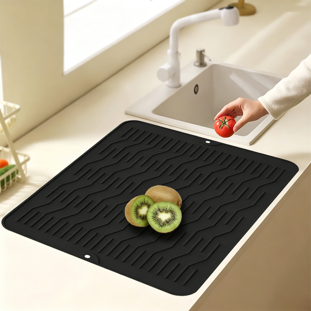 Silicone Dish Drying Mat for Kitchen Counter