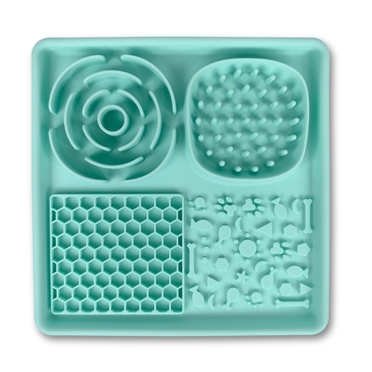 Silicone Slow Feeder Dog Bowl Interactive Puzzle
