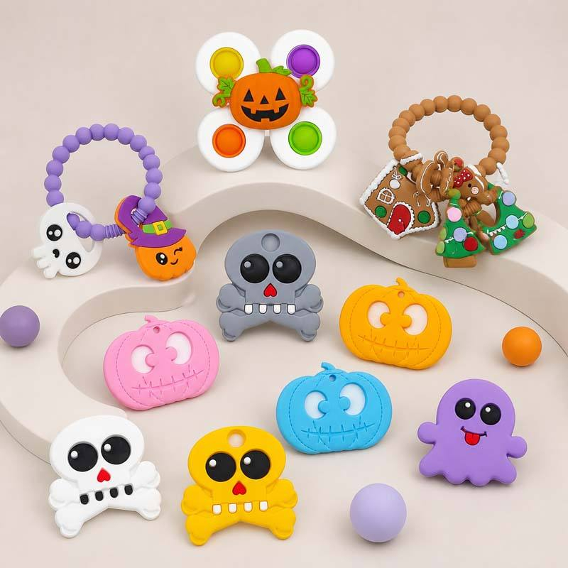 Halloween Skull Baby Teether